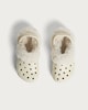 image 2 of F&F Girls Faux Fur Lined Clogs in White