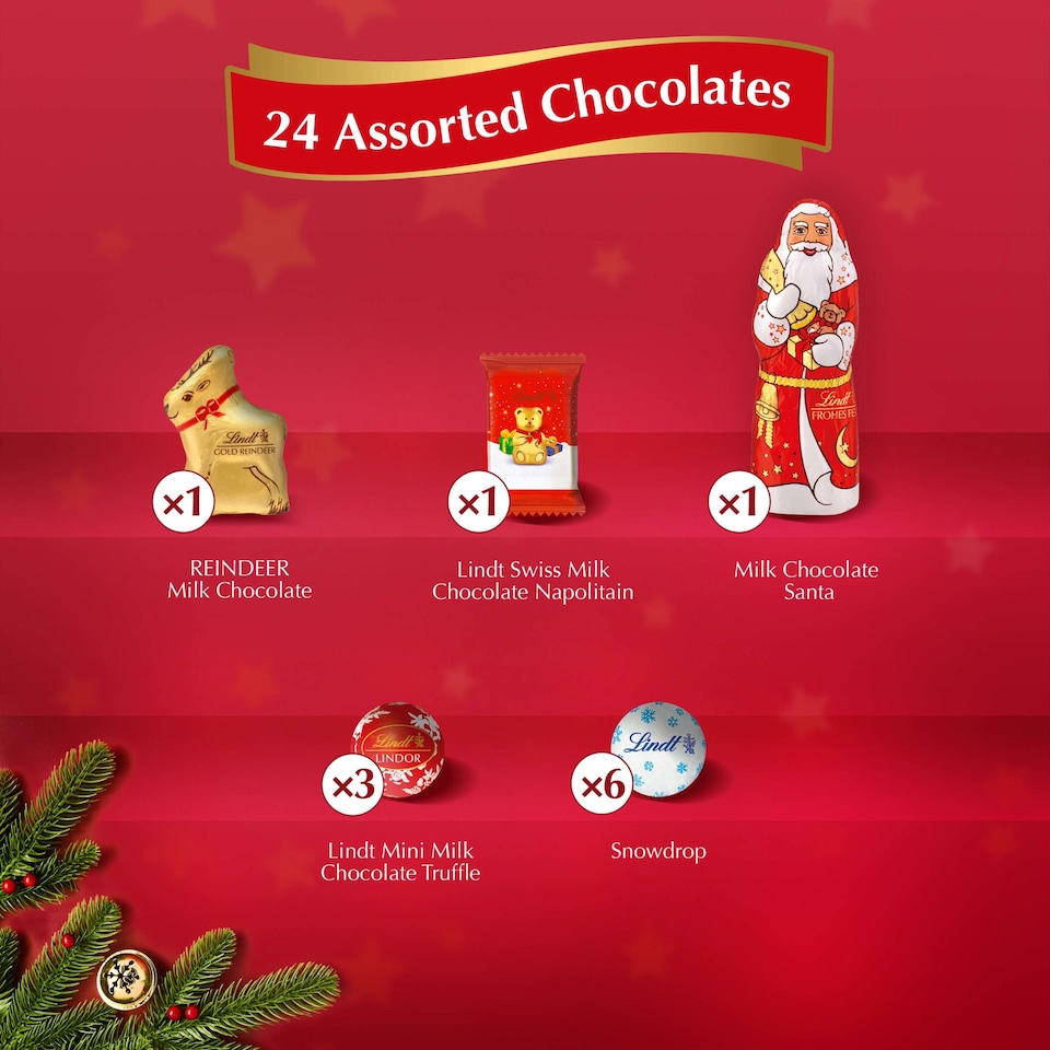 image 1 of Lindt Advent Calendar 160G