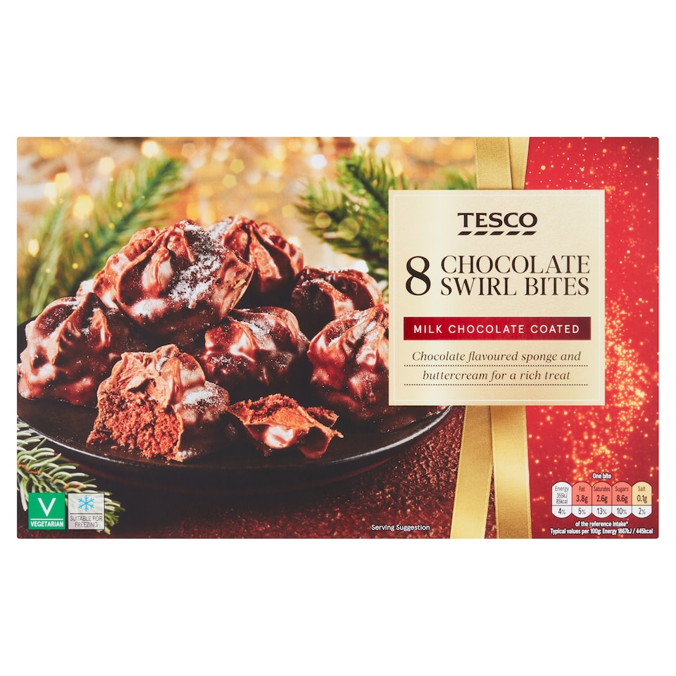 Tesco Chocolate Swirl Bites 8 Pack