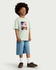 image 2 of F&F Boys Pure Cotton Oversized Fit T-Shirt in Mint