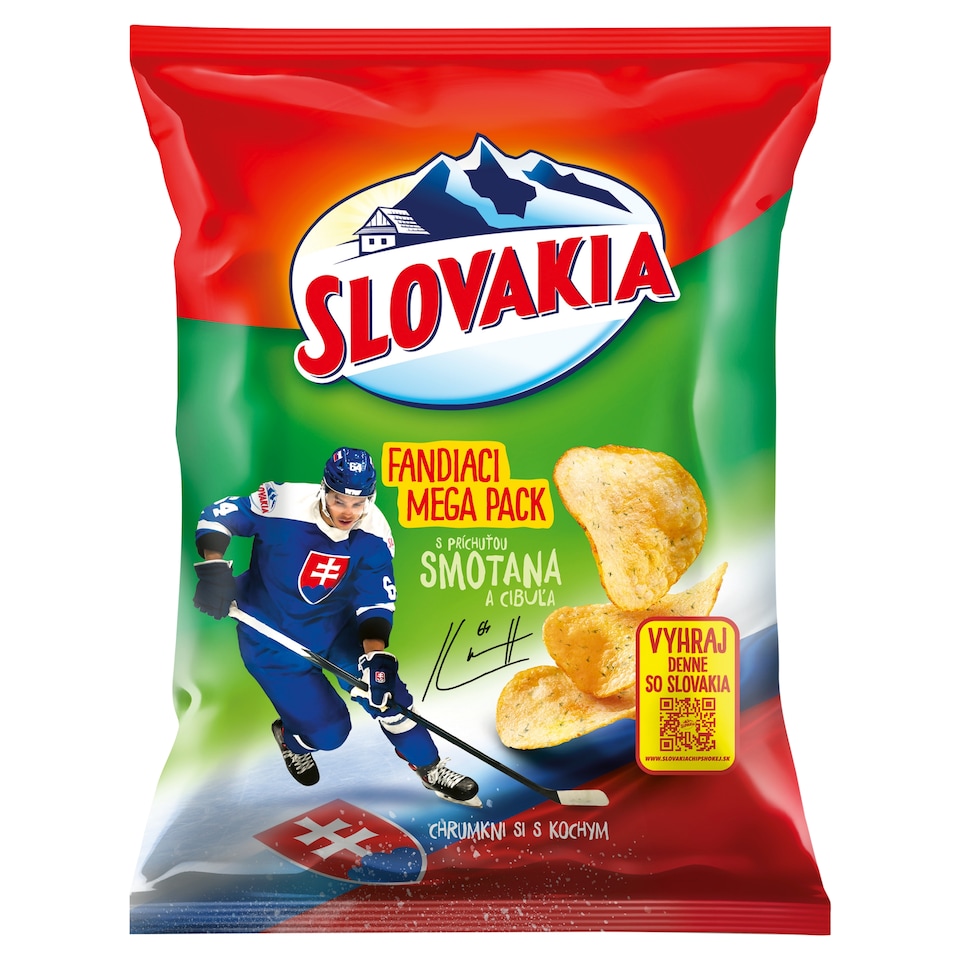 Slovakia Chips S príchuťou smotana a cibuľa 200 g