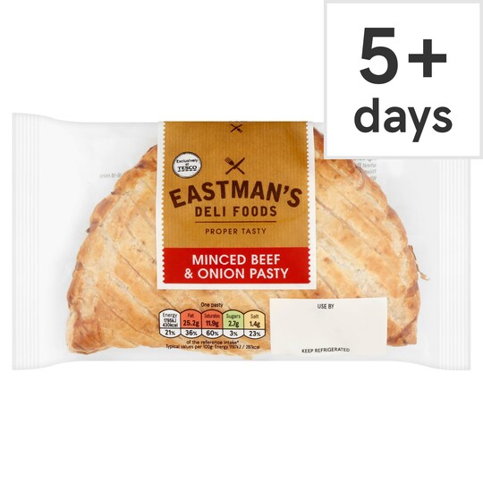 Eastmans Minced Beef & Onion Pasty 150G Tesco Groceries