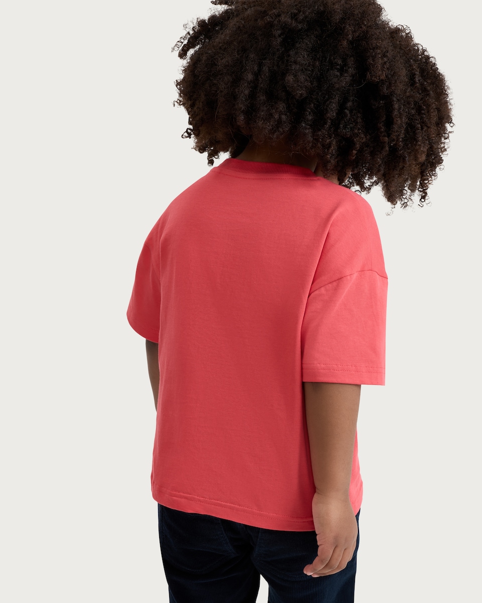 image 1 of F&F Boys Pure Cotton Heart Breaker Slogan T-Shirt in Red