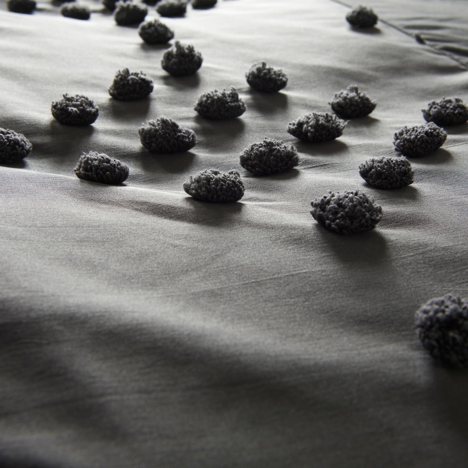 image 1 of Cosmo Living Tufted Diamond Duvet Set Double