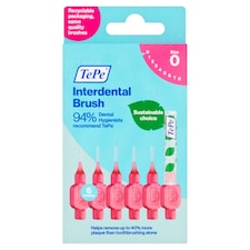 Tepe Interdental Brush Pink Sz0 0.4Mm 6Pack