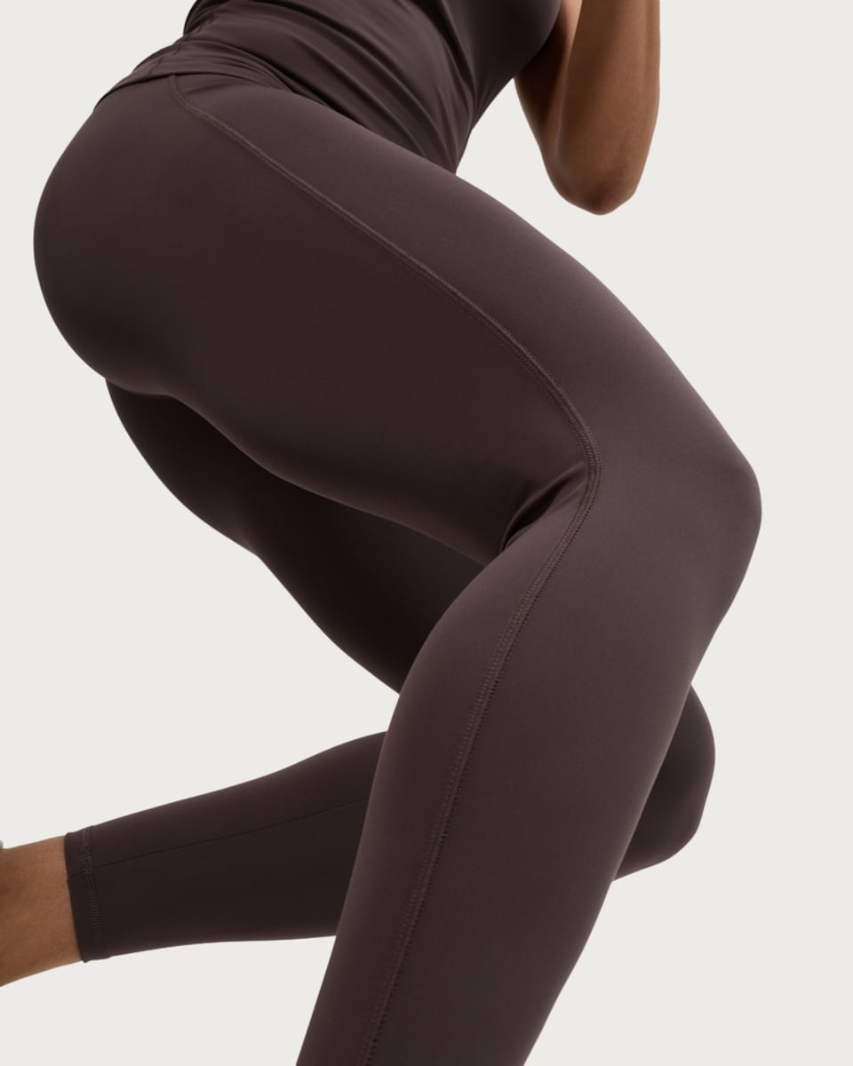 image 1 of F&F Active EVERYHOUR High Waisted Leggings in Chocolate