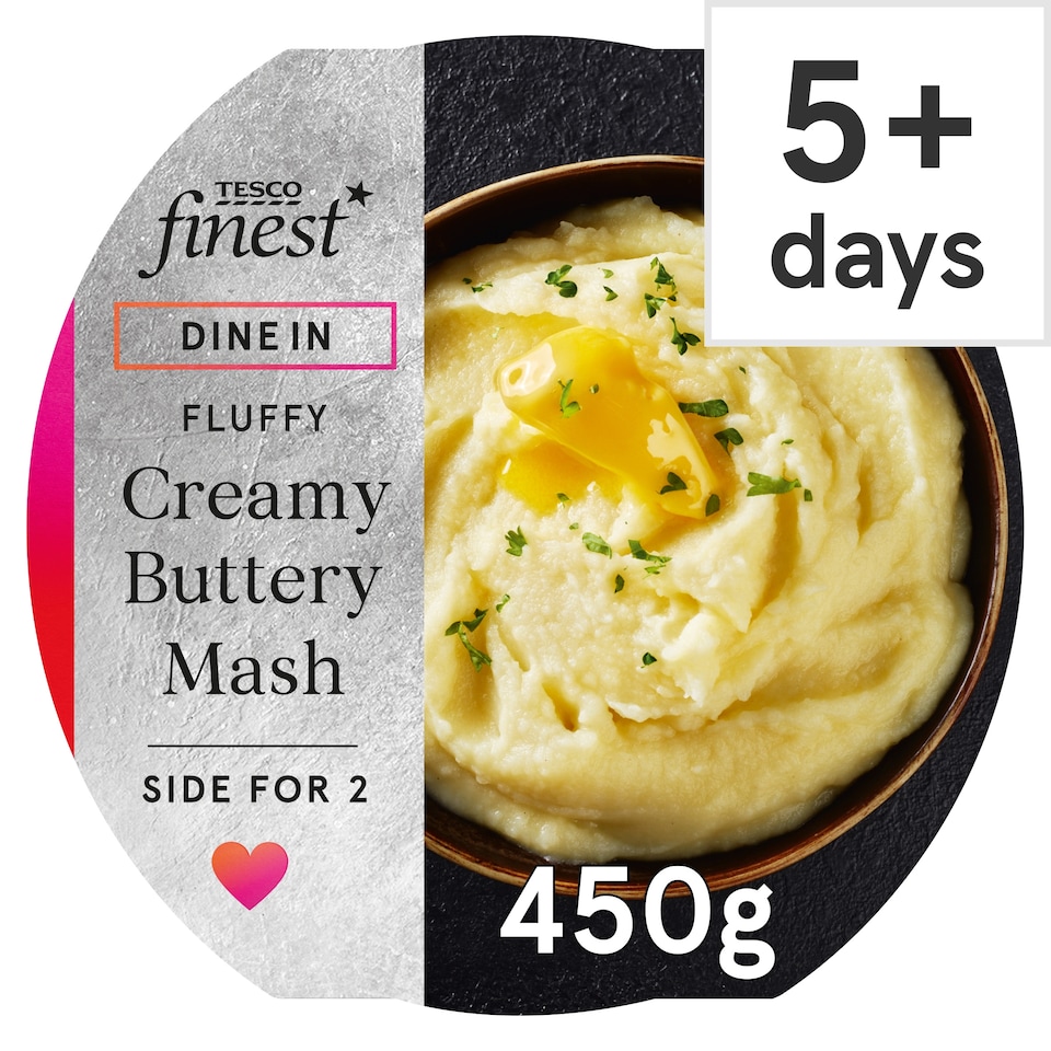 image 1 of Tesco Finest Dine In Creamy Buttery Mash 450g