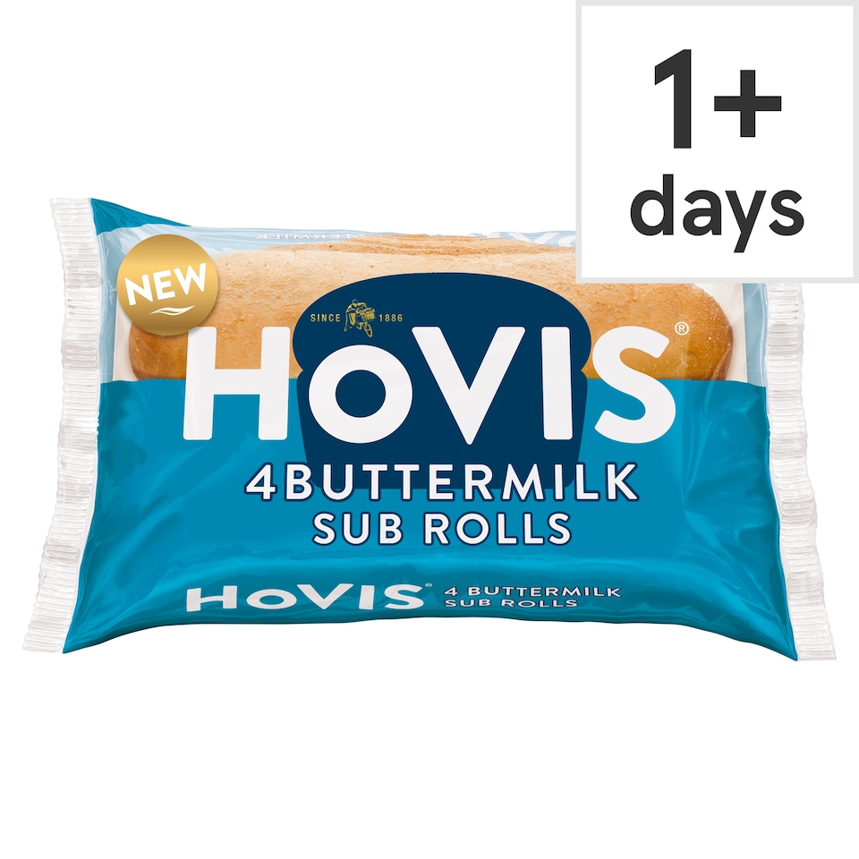 image 1 of Hovis Buttermilk Sub Rolls 4 Pack