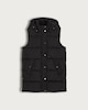 image 4 of F&F Girls Hooded Puffer Shower Resistant Gilet in Black