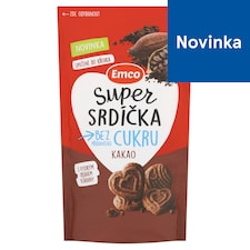 Emco Super Hearts Wheat Biscuits with Cocoa Powder 140 g
