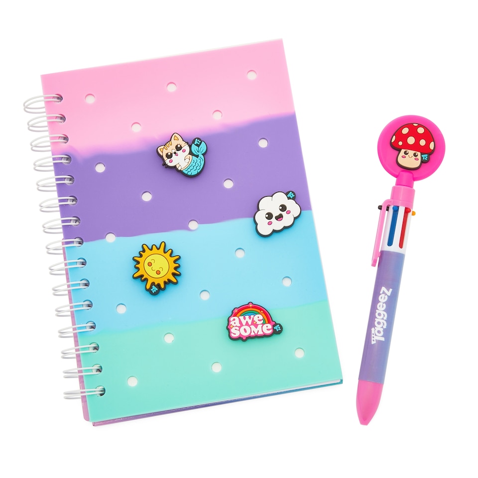 image 1 of Hunter Price Taggeez Ombre Notebook and Pen Wallet Set with Charms