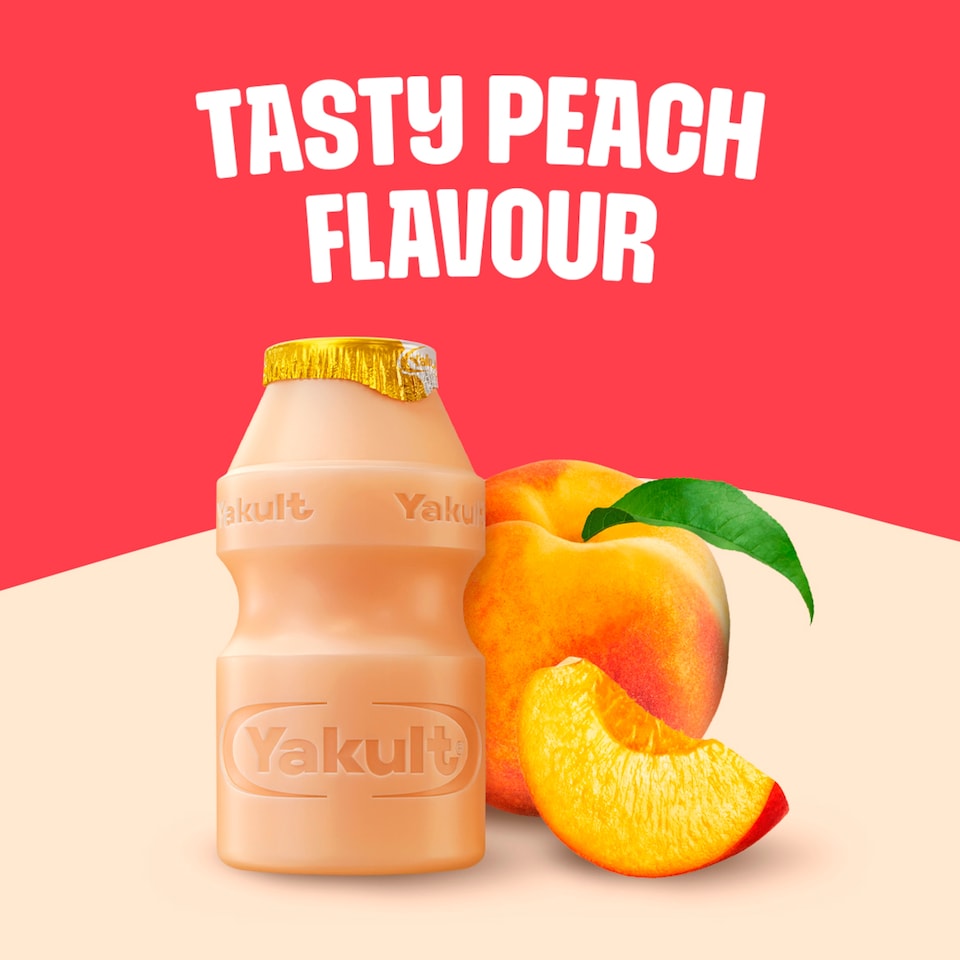 image 1 of Yakult Plus Peach Flavour 8x65ml