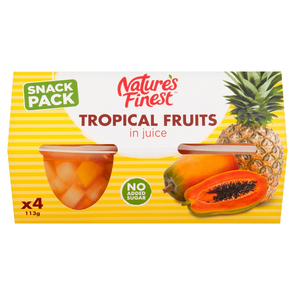 Natures Finest Tropical Fruit Salad 113G