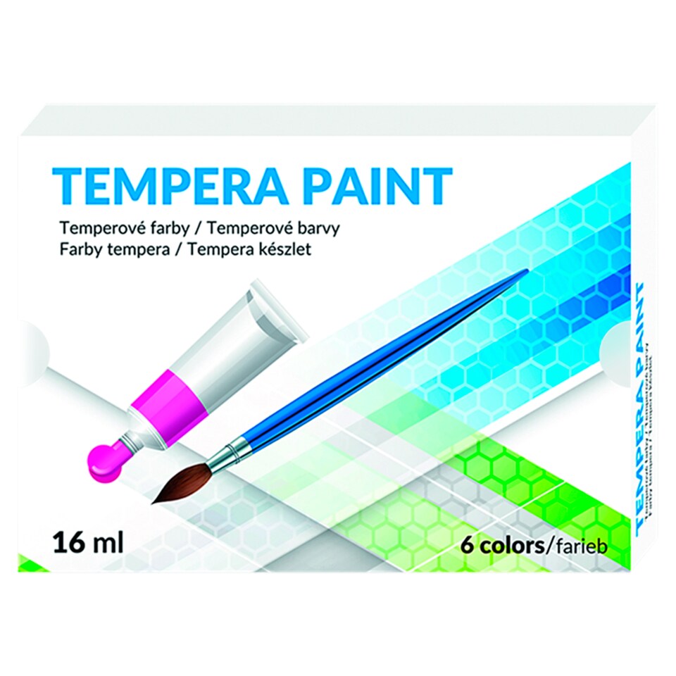 Temperové barvy 6 barev 16ml