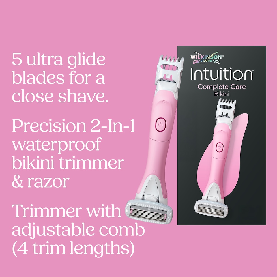 image 1 of Wilkinson Sword Intuition Complete Care Women’s Bikini Trimmer and Razor