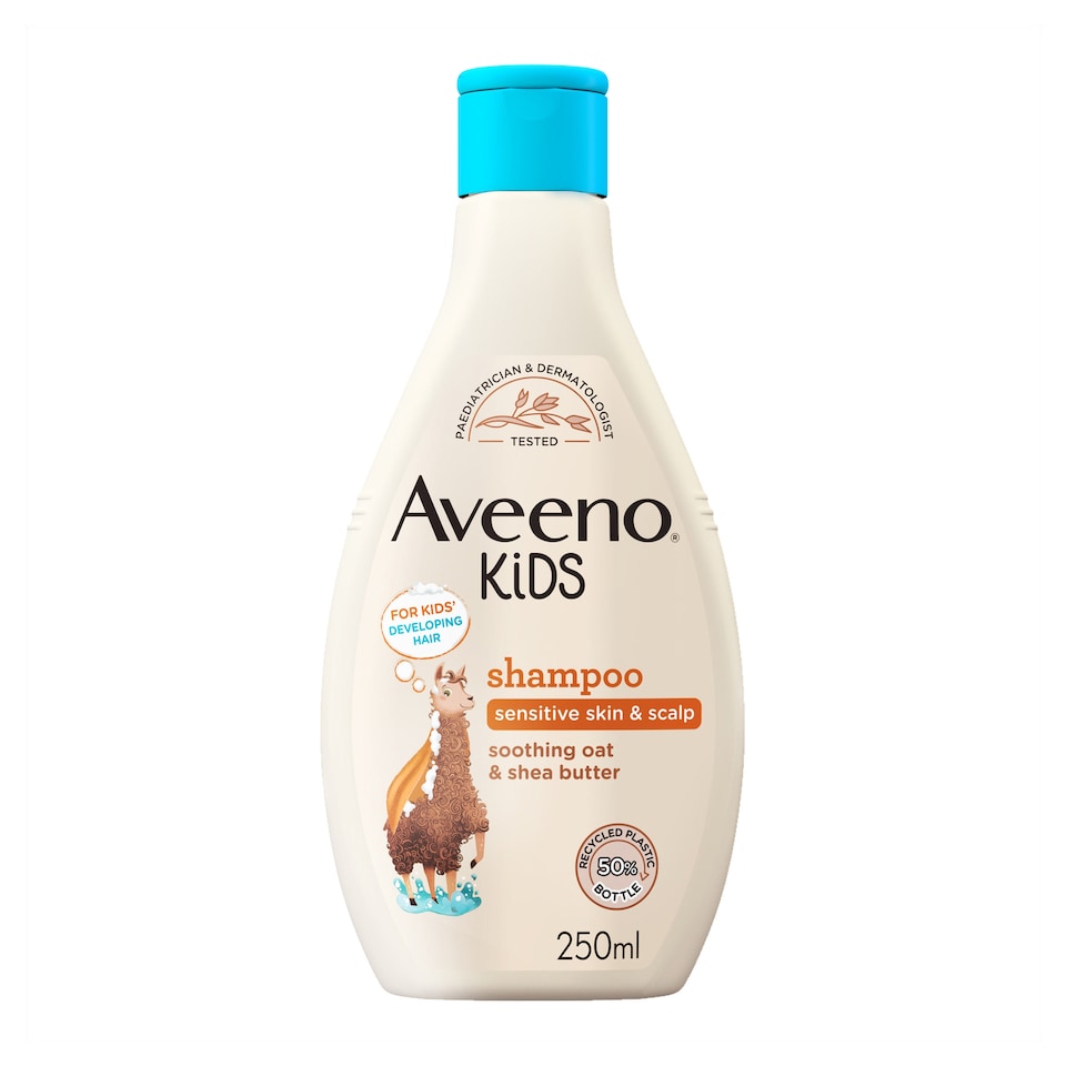 image 1 of Aveeno Kids Shampoo with Soothing Oat & Shea Butter 250ml
