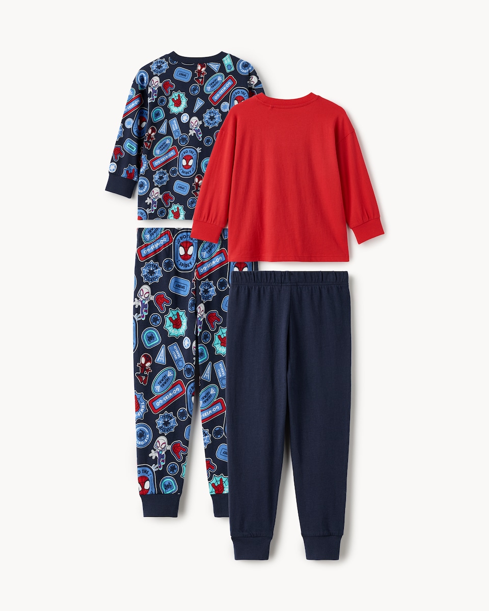 image 1 of Spider-Man Pure Cotton Pyjama Sets in Multi