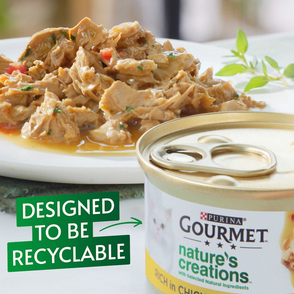 image 1 of Gourmet Nature's Creations Cat Food Meat Selection 8X85g