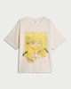 image 4 of F&F Pure Cotton Lemontini Summer Print T-Shirt in Cream