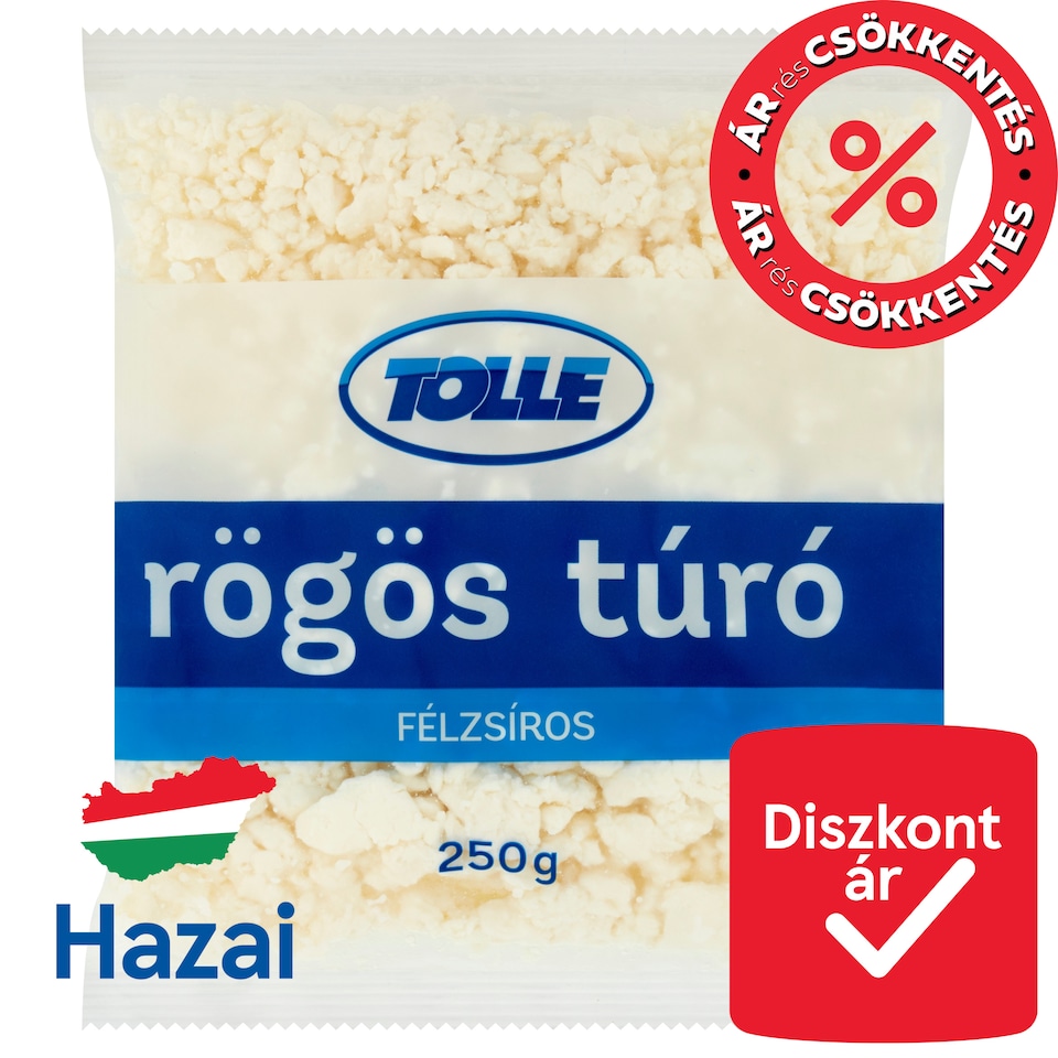 image 1 of Tolle Semi-Fat Rough Cottage Cheese 250 g