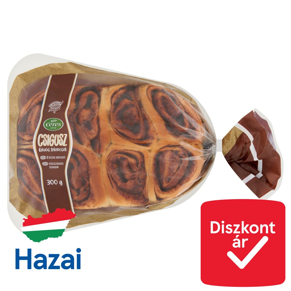 image 1 of Ceres Csigusz Cocoa Rolls 300 g