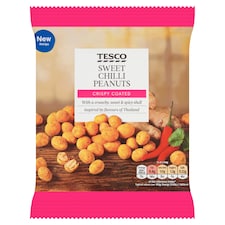 Tesco Crispy Coated Peanuts - Sweet Chilli 200g