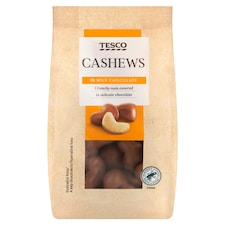 Tesco Cashews in Milk Chocolate 120g