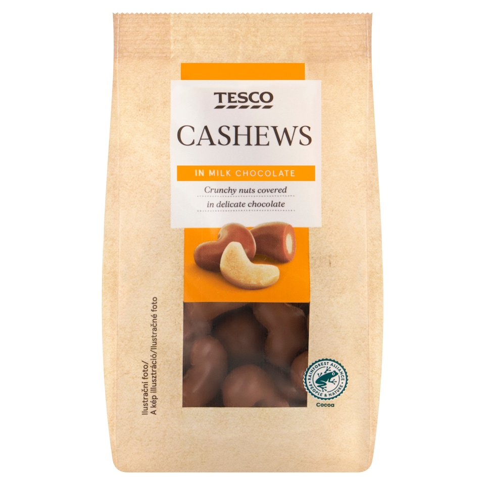 Tesco Cashews in Milk Chocolate 120g