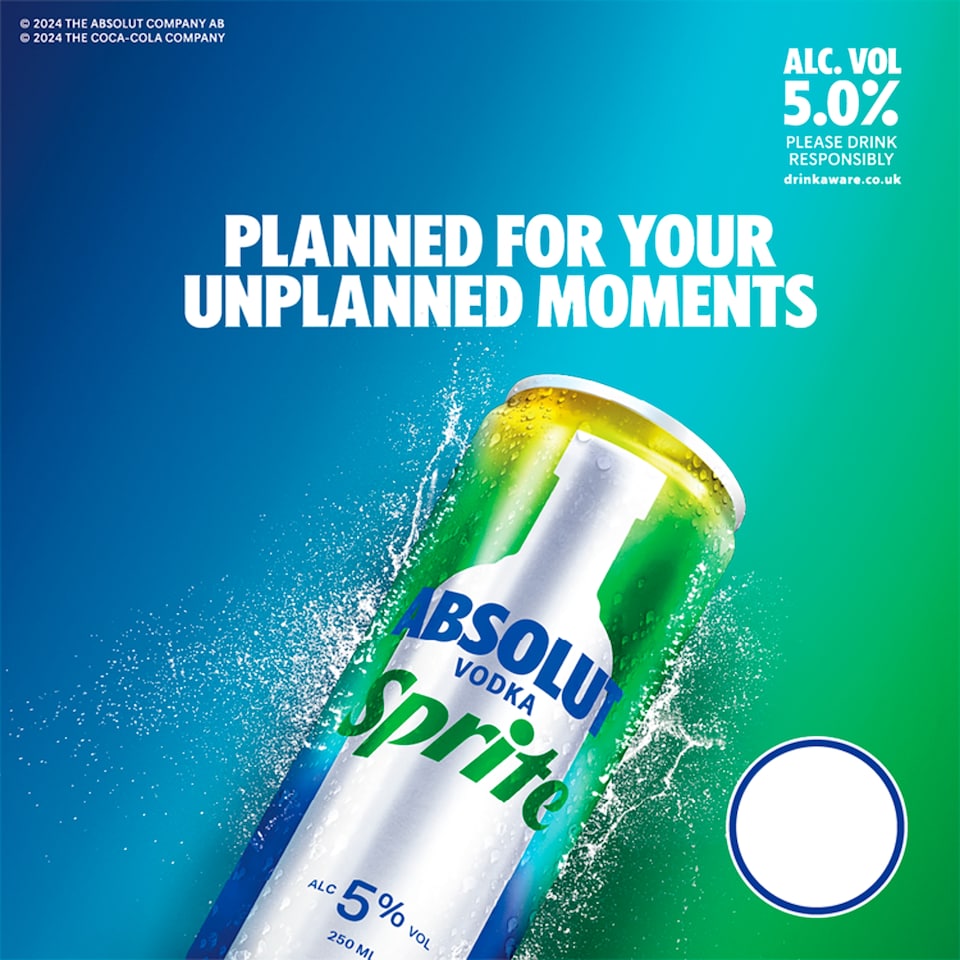 image 1 of Absolut & Sprite 250ml