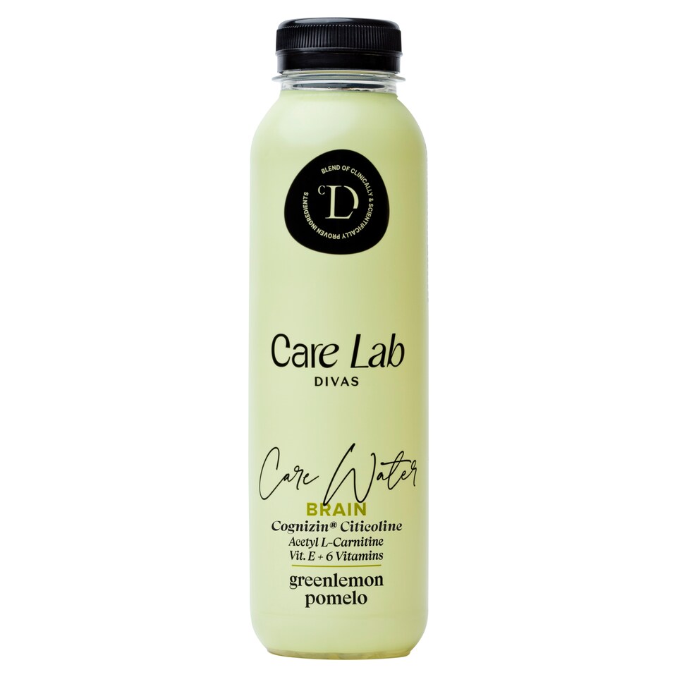 Care Lab Divas Care Water Brain nápoj s prírodnou arómou zeleného citróna a pomela 400 ml
