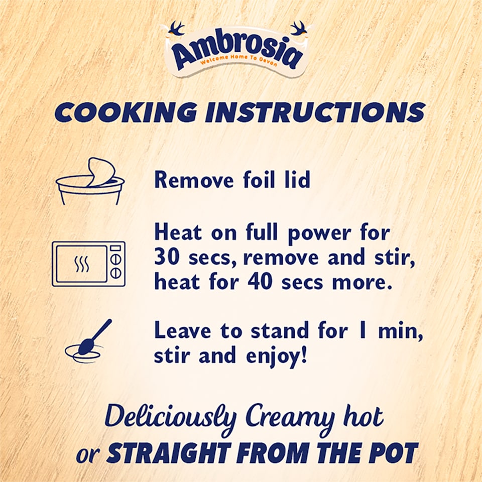 image 1 of Ambrosia Ready to Eat Porridge Oat Cereal Pot Original 210g