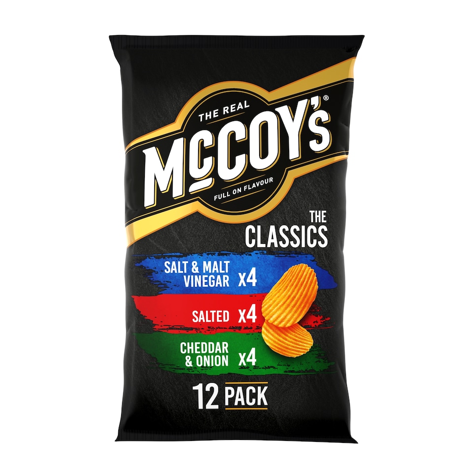 image 1 of Mccoy's Classic Variety Potato Crisps 12 X 25G