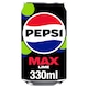 image 1 of Pepsi Max Lime Cola No Sugar Soft Drink 330ml