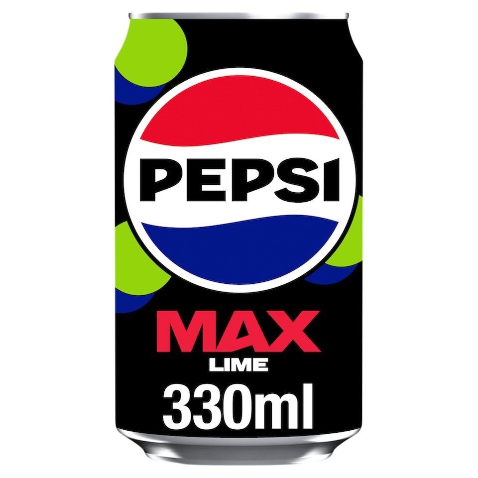 image 1 of Pepsi Max Lime Cola No Sugar Soft Drink 330ml