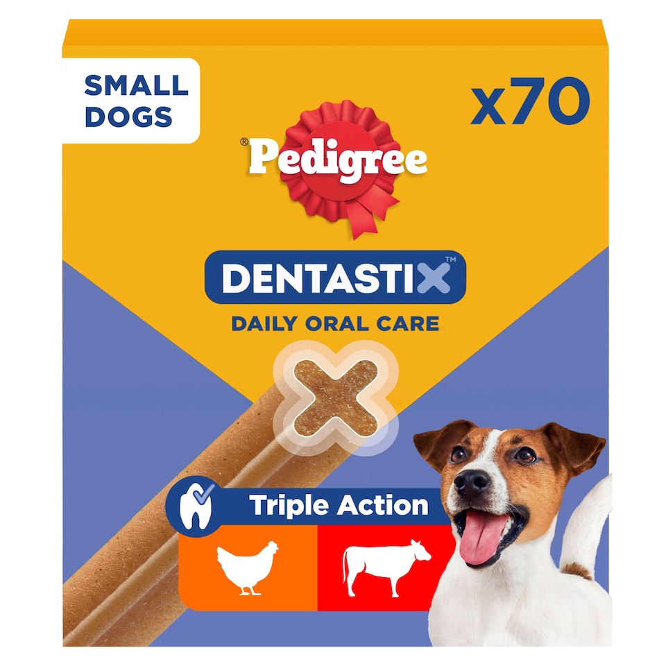 image 1 of Pedigree Dentastix Daily Small Dog Treats 70 Dental Sticks