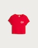 image 4 of F&F Cotton Rich Sleep Club Slogan Pyjama T-Shirt in Red