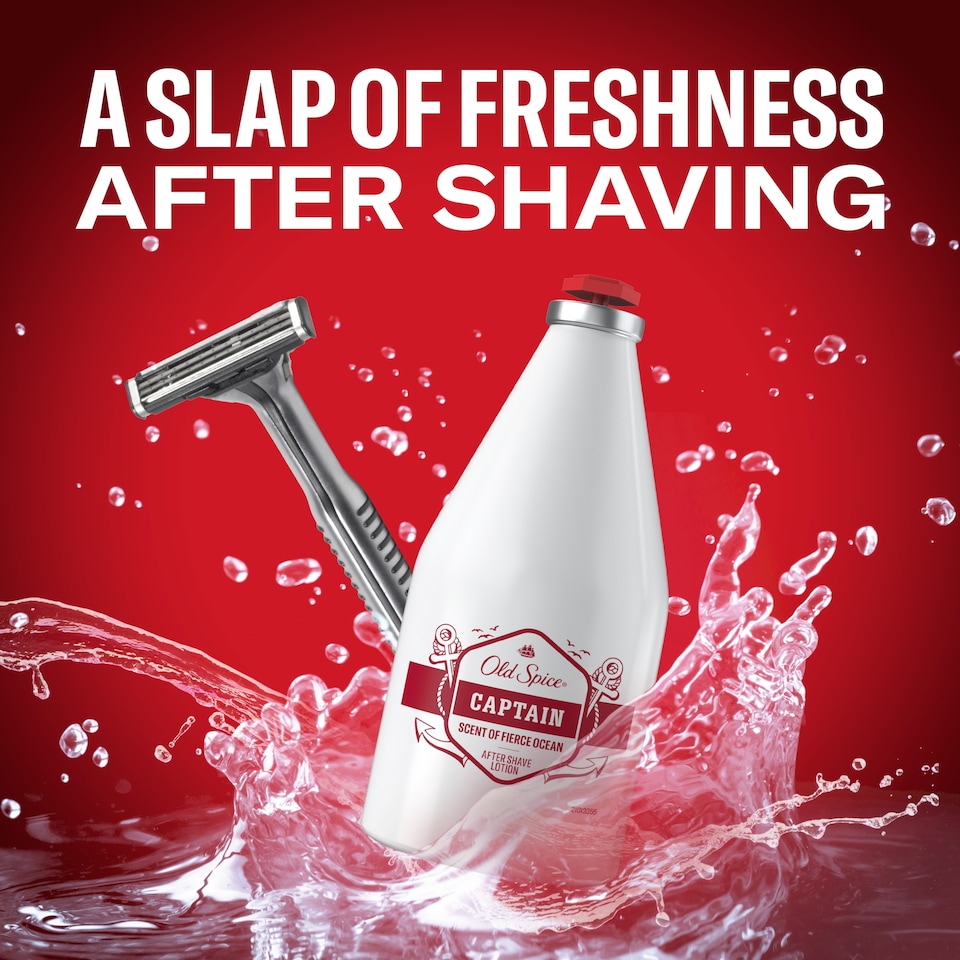 image 1 of Old Spice Captain After Shave Lotion 100ml Perfume Quality Scent, Refreshing Lotion for Face