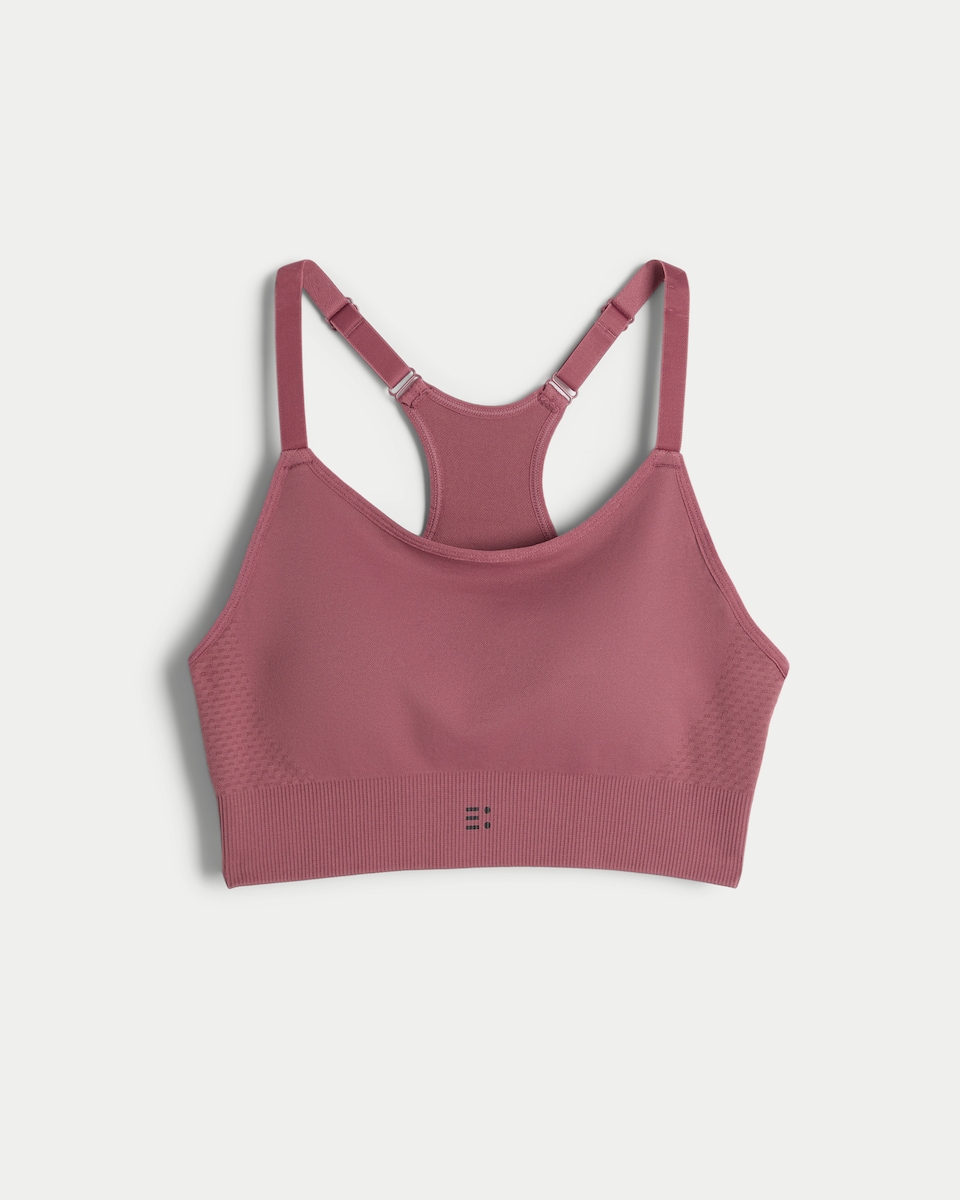 image 1 of F&F Active Seamfree Racerback Sports Bra in Plum