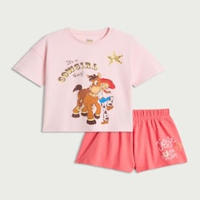 Disney Toy Story Pure Cotton Jessie Short Pyjama Set in Pink