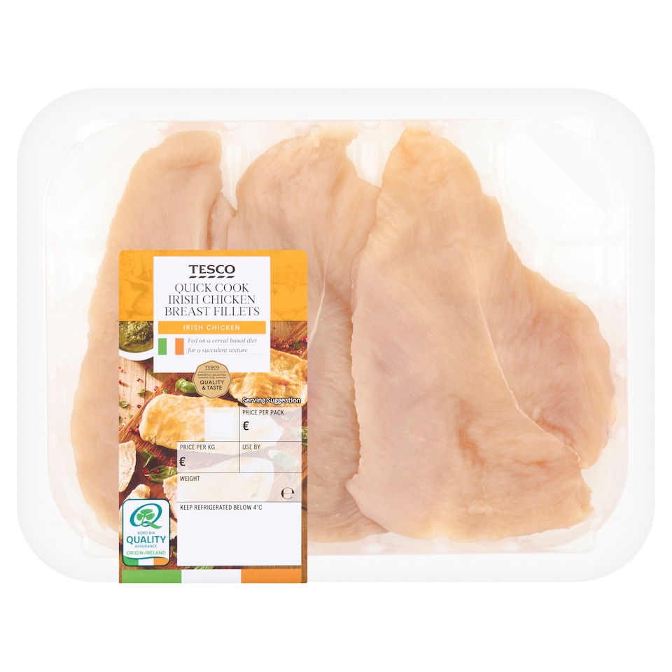 Tesco Irish Quick Cook Chicken Breast Fillets 300g