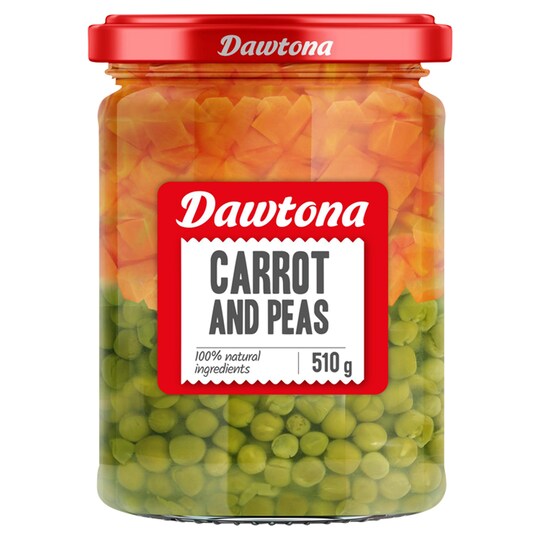 Dawtona Carrots With Peas 510G Tesco Groceries
