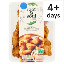 Root and Soul Tempura Cauliflower Bites with a Hot Honey Dip 230g