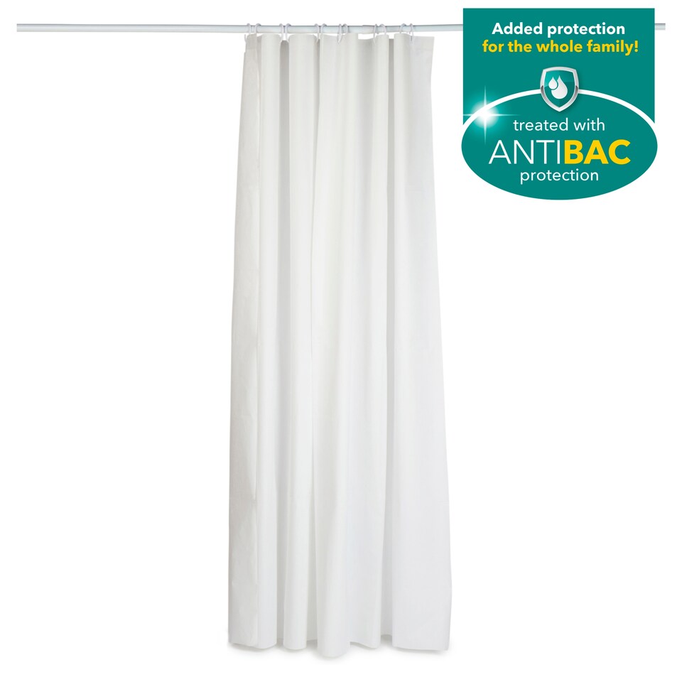 image 1 of Beldray Antibacterial Shower Curtain