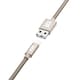 image 2 of JUICE BRAIDED LIGHTNING TO USB A CABLE 2M SOFT GOLD 