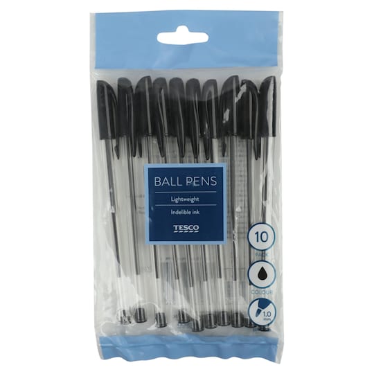 tesco black pens