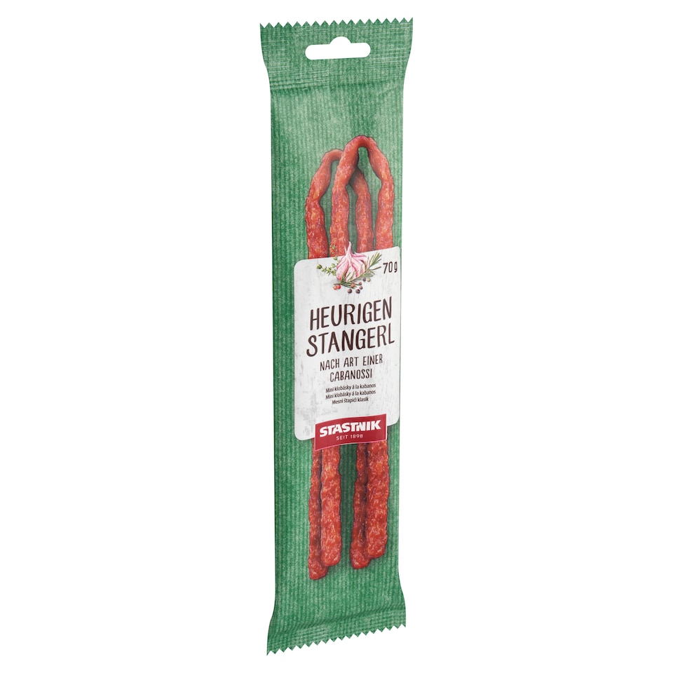 Obrázek 1 pro produkt Stastnik Mini klobásky á la kabanos 70g