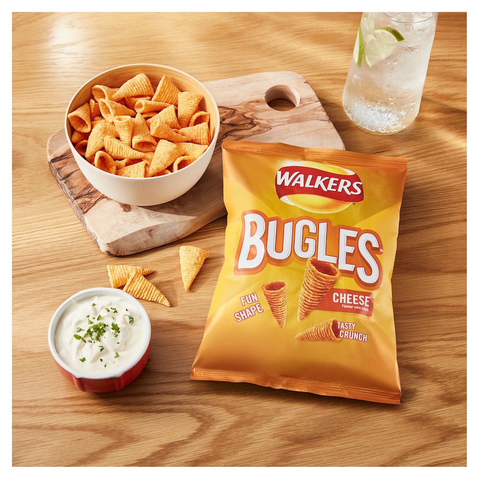 image 1 of Walkers Bugles Cheese Sharing Bag Crisps 110g