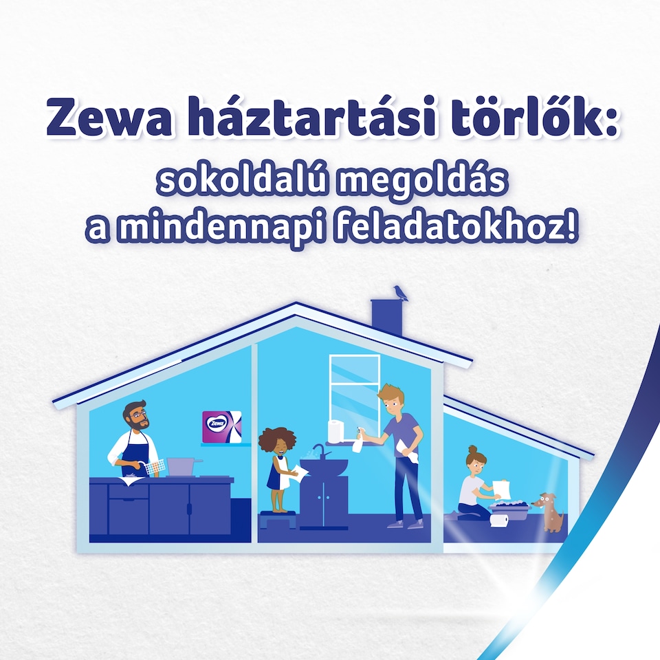 Zewa Premium Flexisheets háztartási papírtörlő 2 rétegű 2 tekercs 1. kép