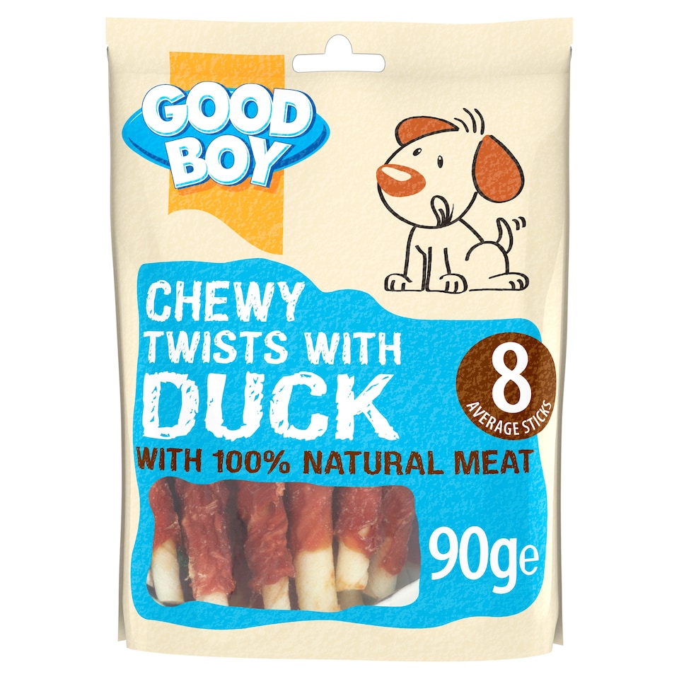 image 1 of Good Boy Chewy Twist With Duck 90G