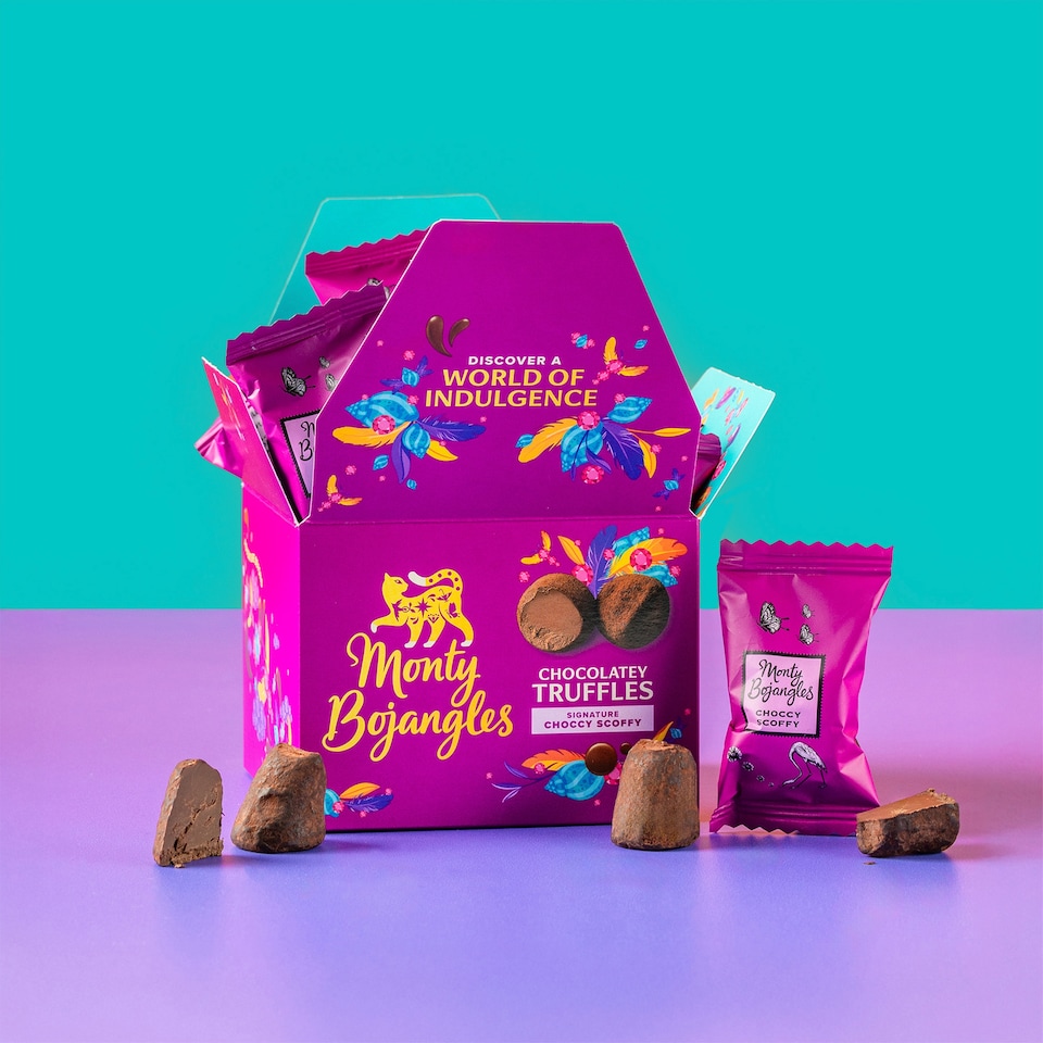 image 1 of Monty Bojangles Choccy Scoffy Truffles 135G